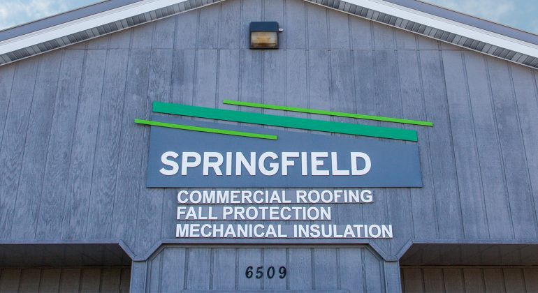 Springfield front building sign